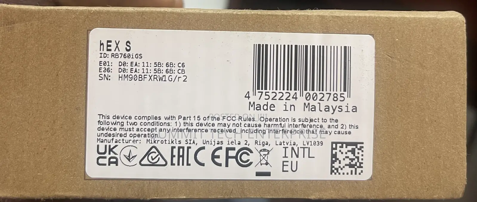 Mikrotik Hex S