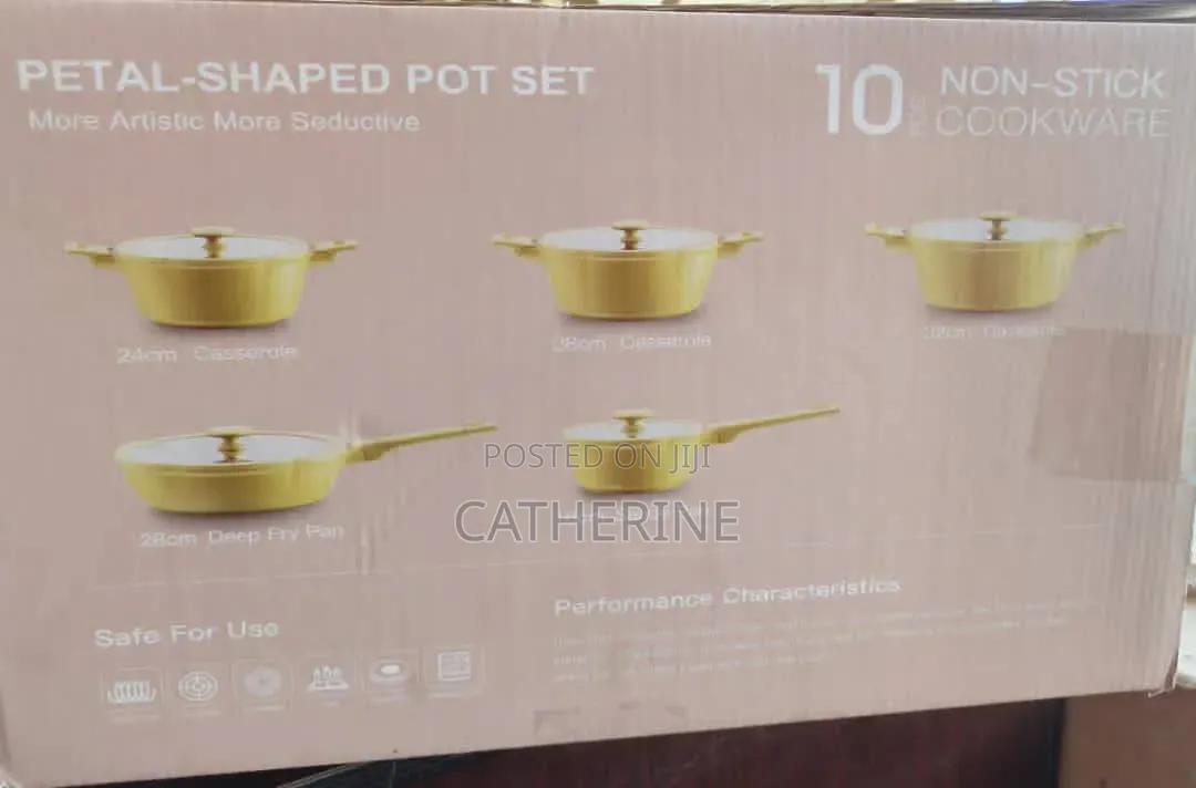 10-Piece Petaline Non-Stick Cookware Set