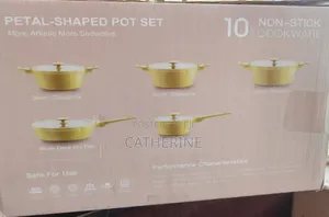 10-Piece Petaline Non-Stick Cookware Set