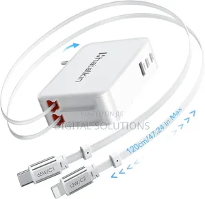 Original 5-in-1 Retractable Wall Martinique Charger for Mac Pro iOS.