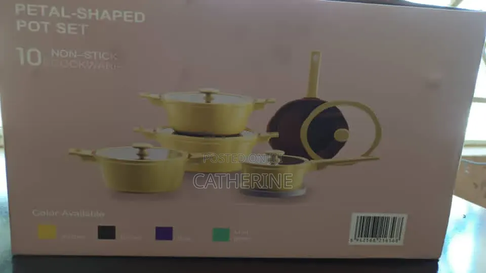 10-Piece Petaline Non-Stick Cookware Set
