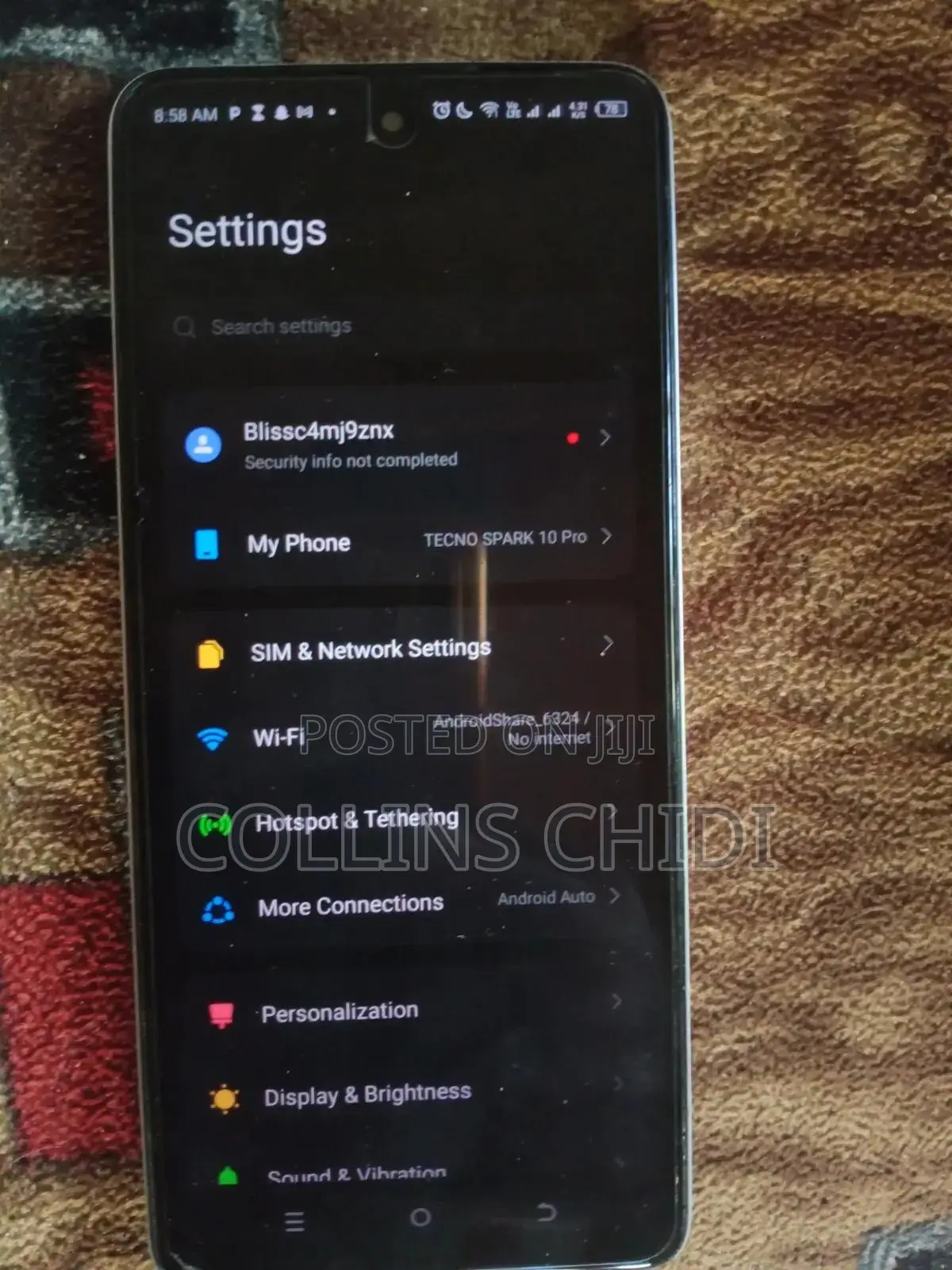 Tecno Spark 10 Pro 128 GB Silver