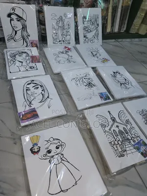 Predrawn Canvas With Easel for Sip and Paint Activity
