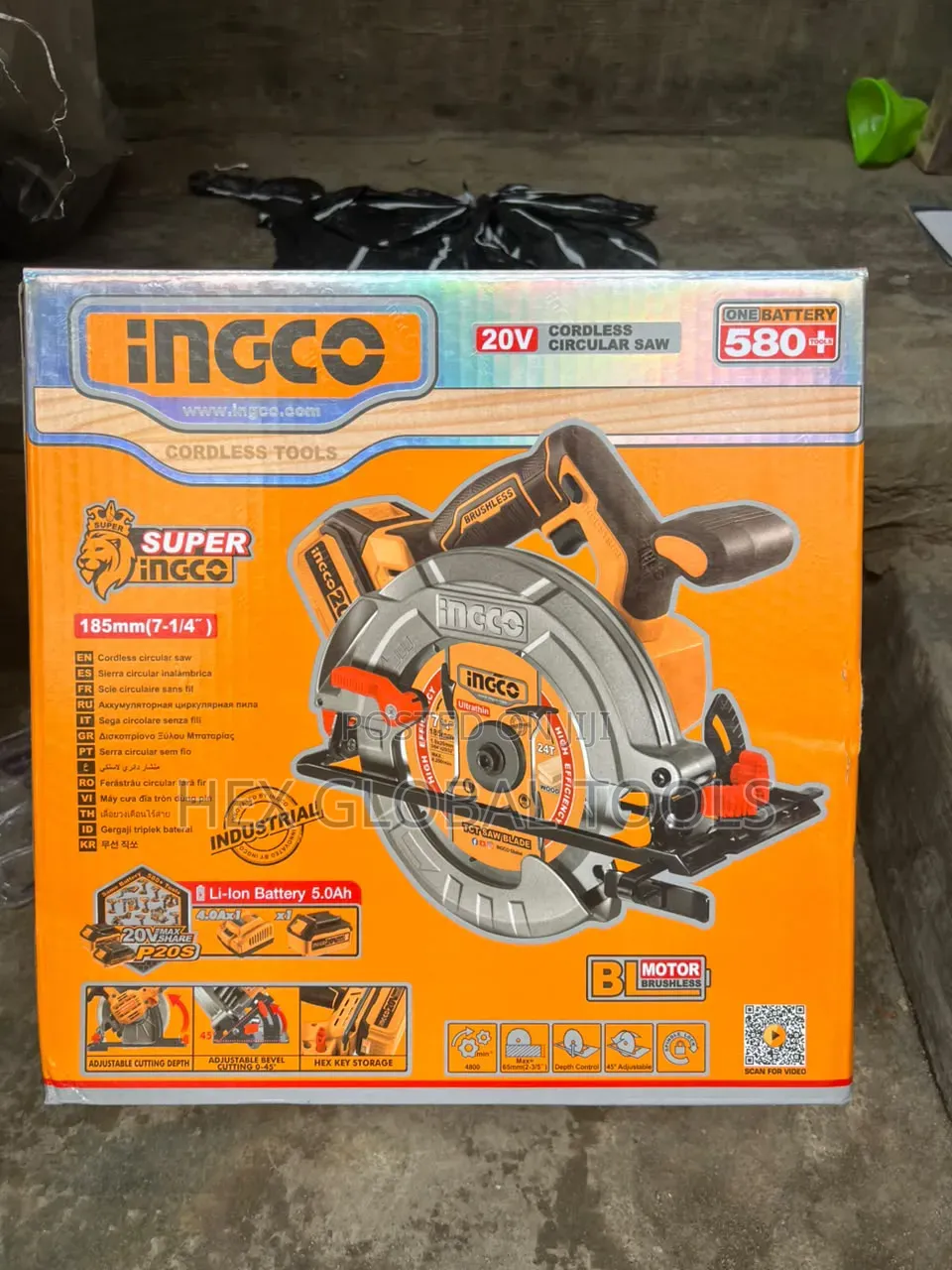 20volt Ingco Cordless Circular Saw Machine