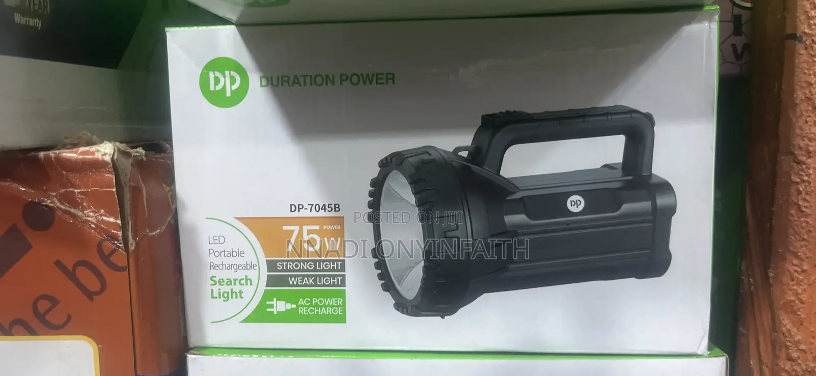 Dp Led Portable Rechargeable Search Light