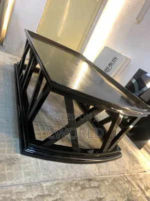 Black Gloss Center Table - Imported