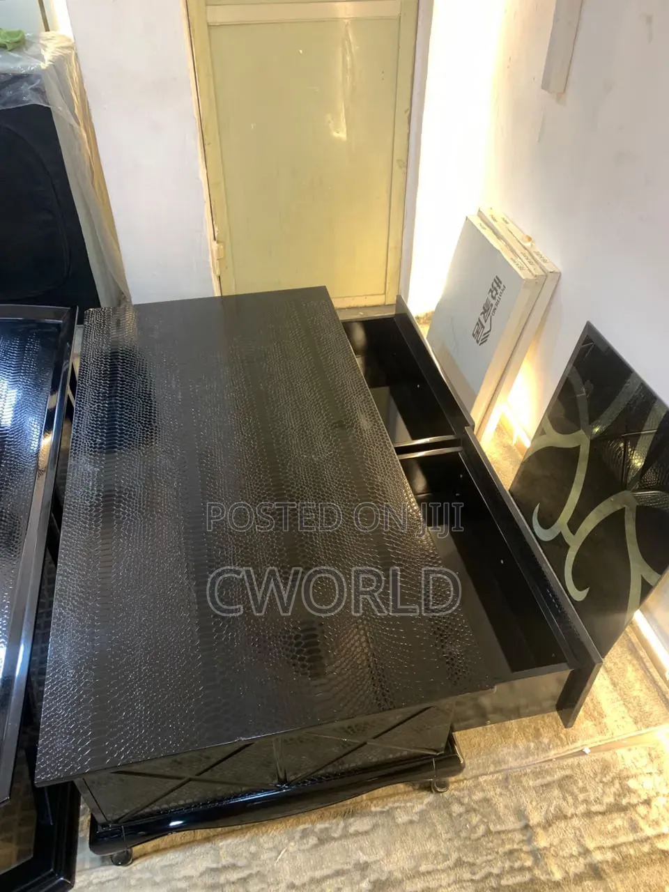 Modern High-Gloss TV Console - Imported