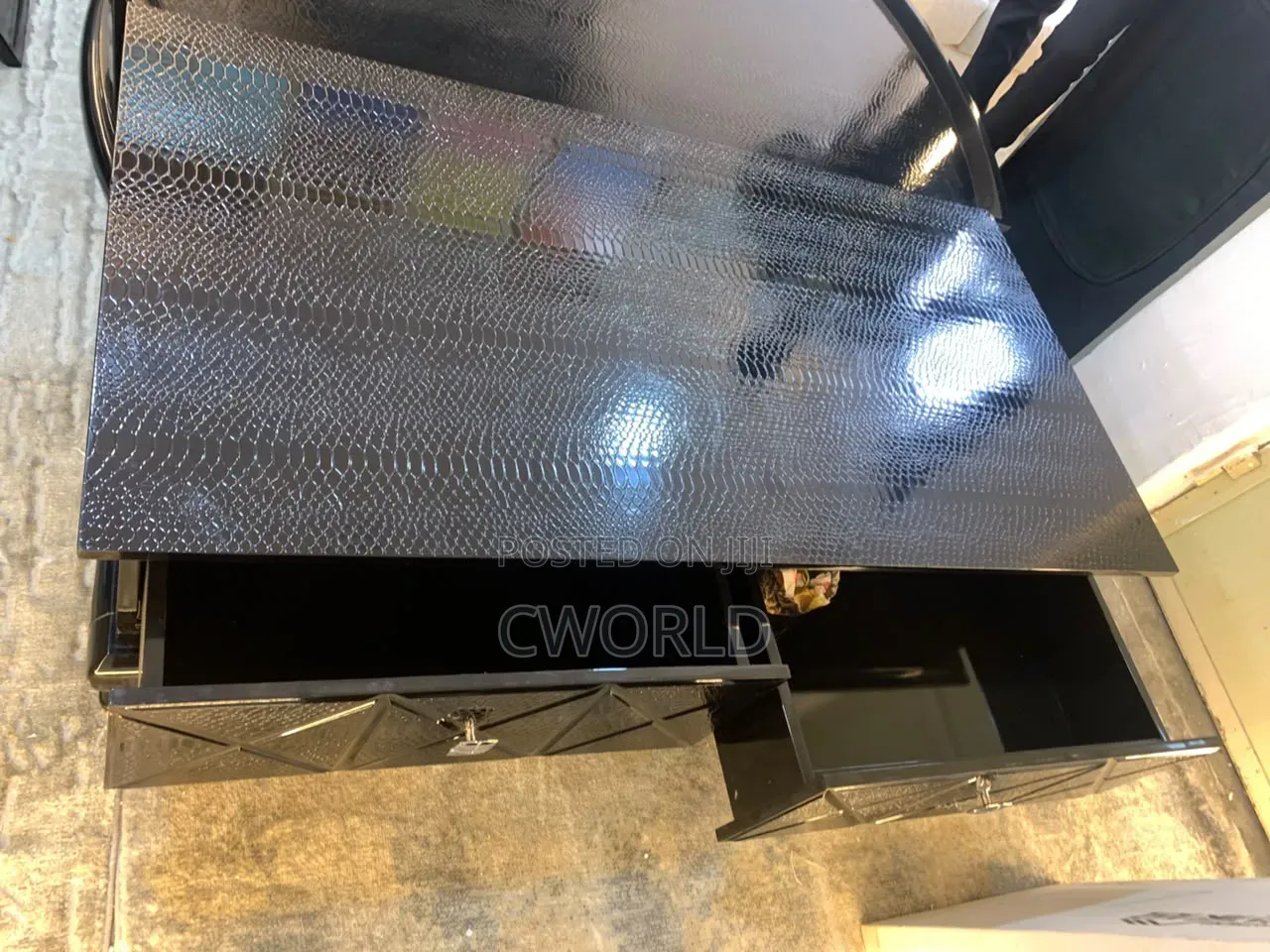 Modern High-Gloss TV Console - Imported