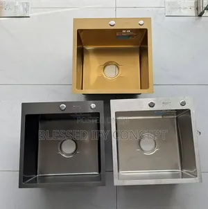Quality Single Bowl Kitchen Sink,Gold, Black and Stainless