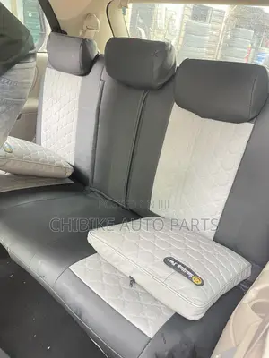 Smile Ash and Black Original Leather Seat Cover for 7 Seater