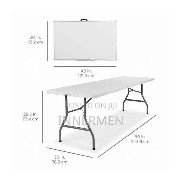 6FT Heavy-Duty Foldable Plastic Table