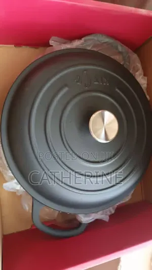 KIT 30cm Enameled Cast Iron Dutch Oven - Black