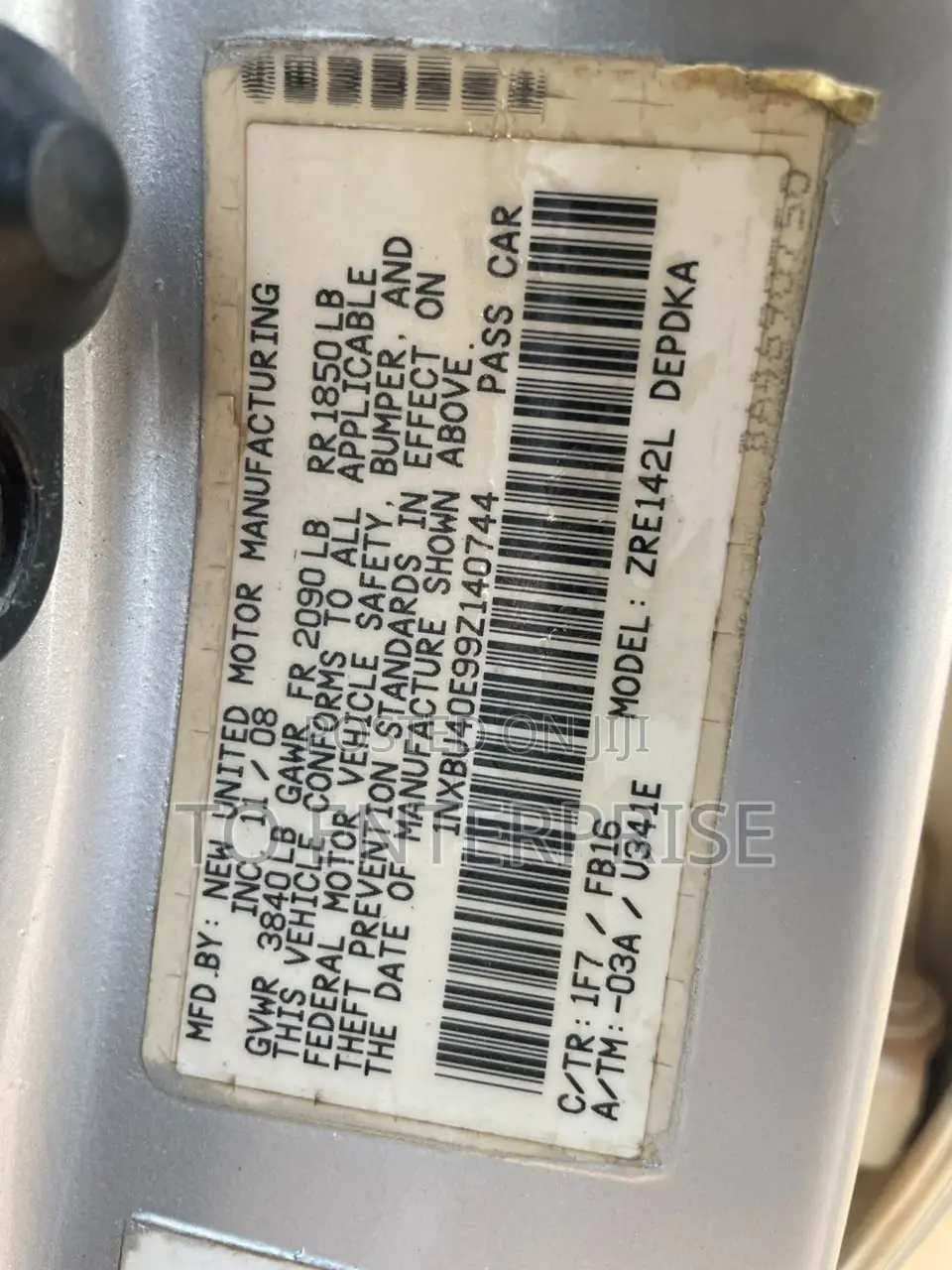 Toyota Corolla 2009 Silver