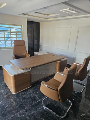 Executive Office Table With Matching Chairs