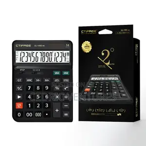 CTIFREE 14-Digit Dual Power Calculator