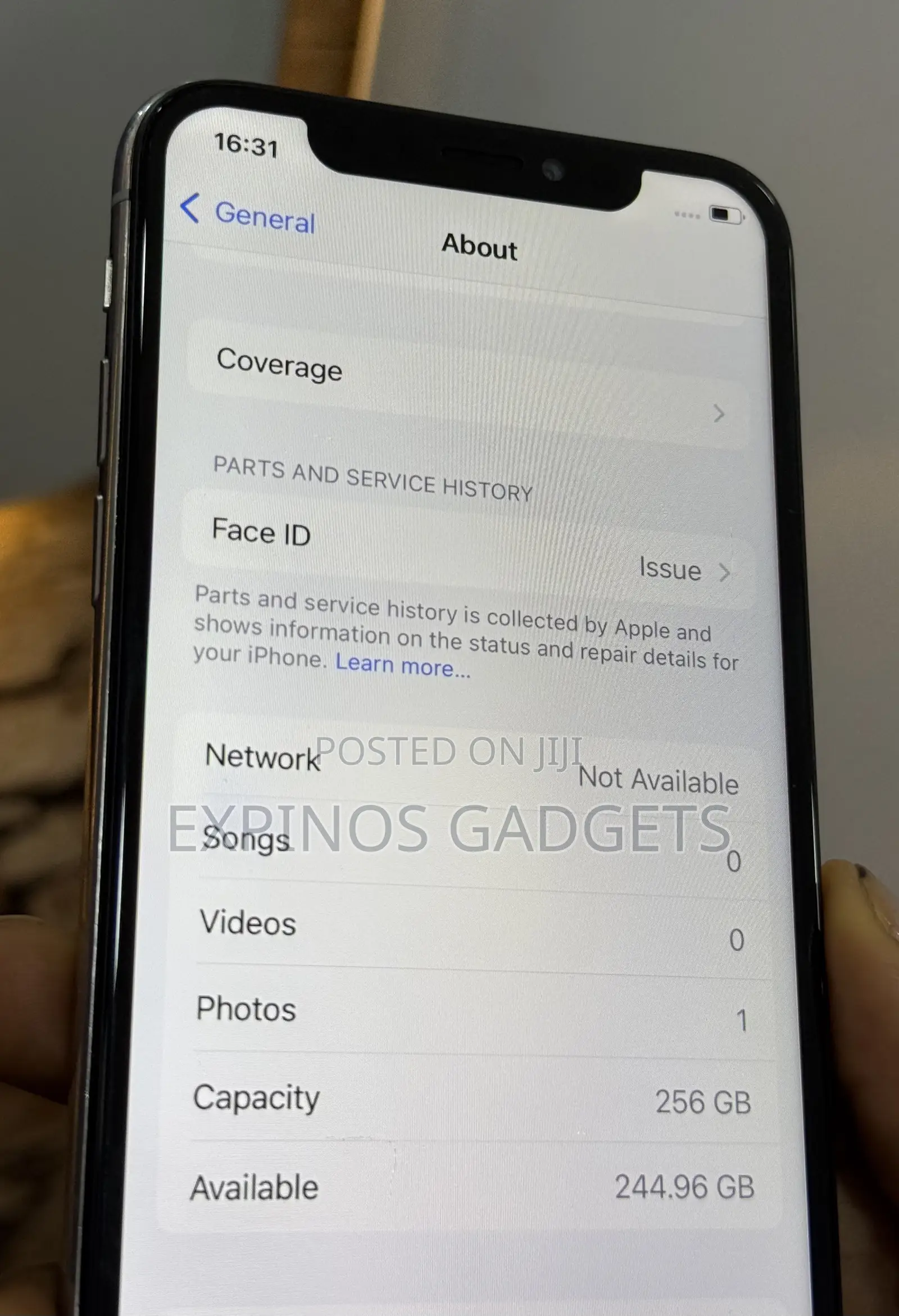 Apple iPhone X 256 GB Silver