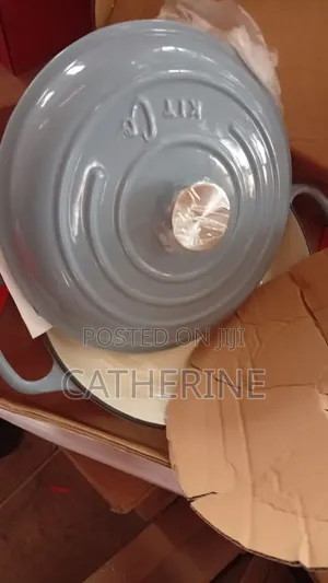 26cm Enameled Cast Iron Dutch Oven - Grey