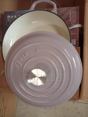 26cm Enameled Cast Iron Dutch Oven - Grey