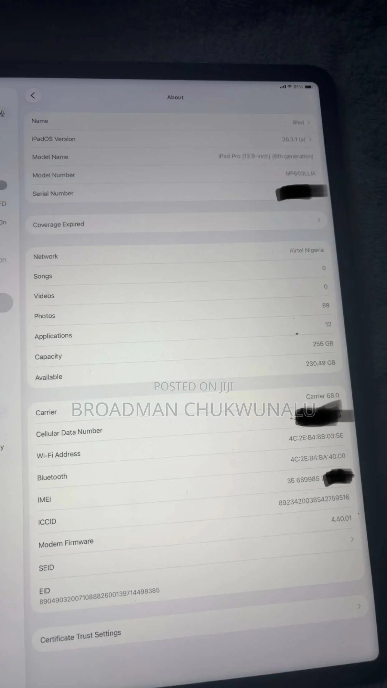 Apple iPad Pro 256 GB Silver