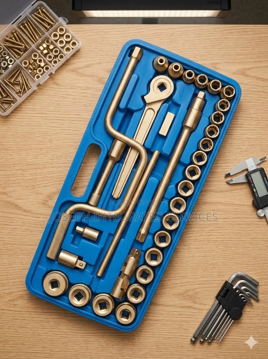 1/2" Brass Socket Wrench Set Non Spark