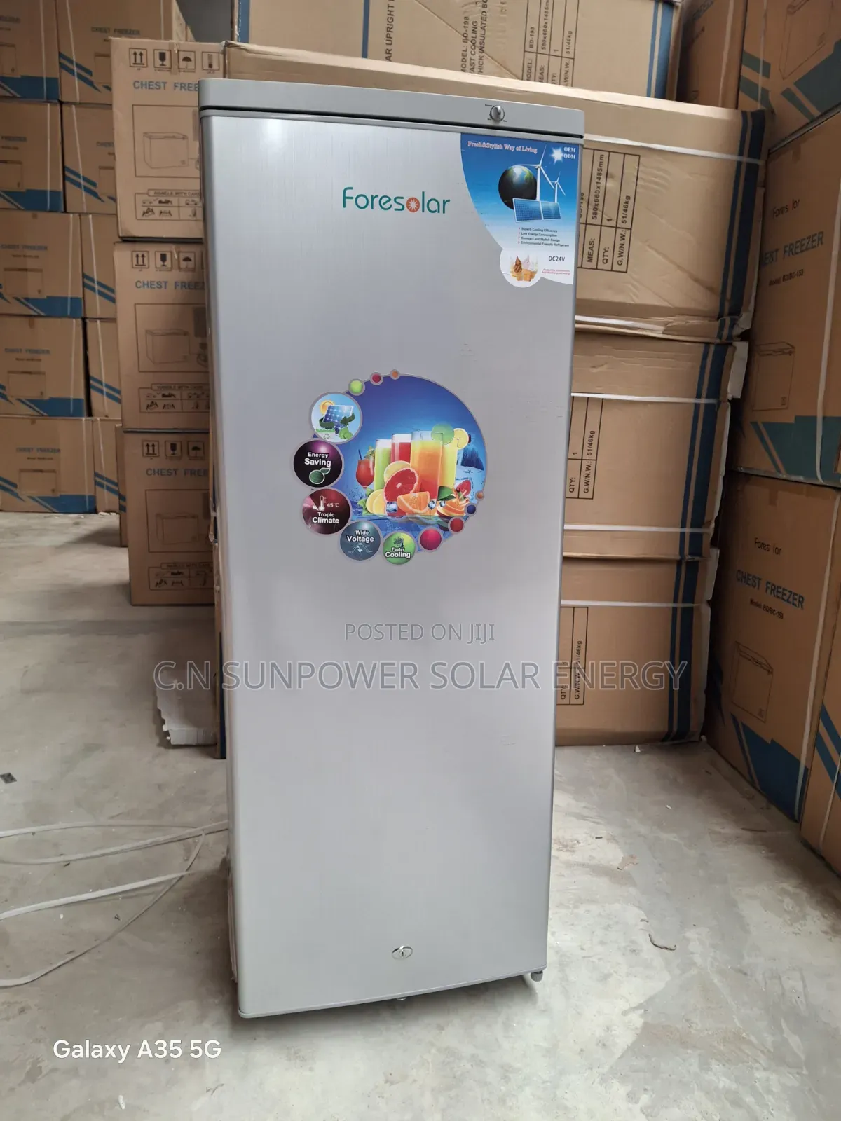 198L Foresolar Upright Ice Block Maker Freezer