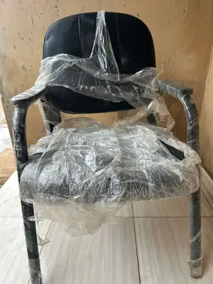 New Black Leather Visitor or Office Waiting Chair