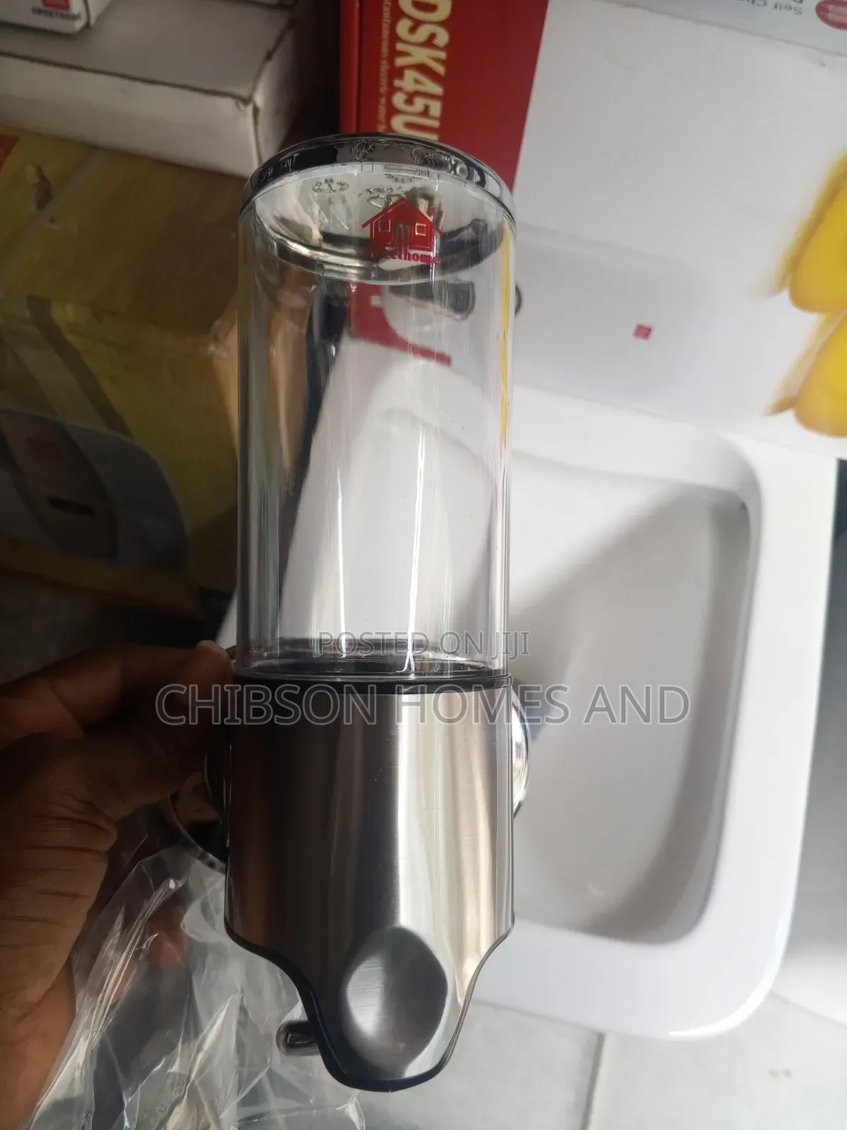 Wall-Mounted Soap Dispenser – Stainless Steel