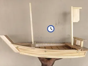 Wooden Boat Serving Tray