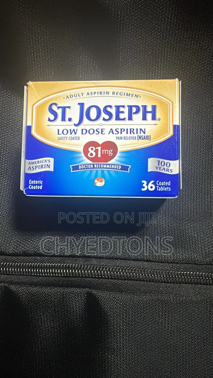 St. Joseph Low Dose Aspirin 81 Mg – Enteric Coated (36 Coated Tablets)