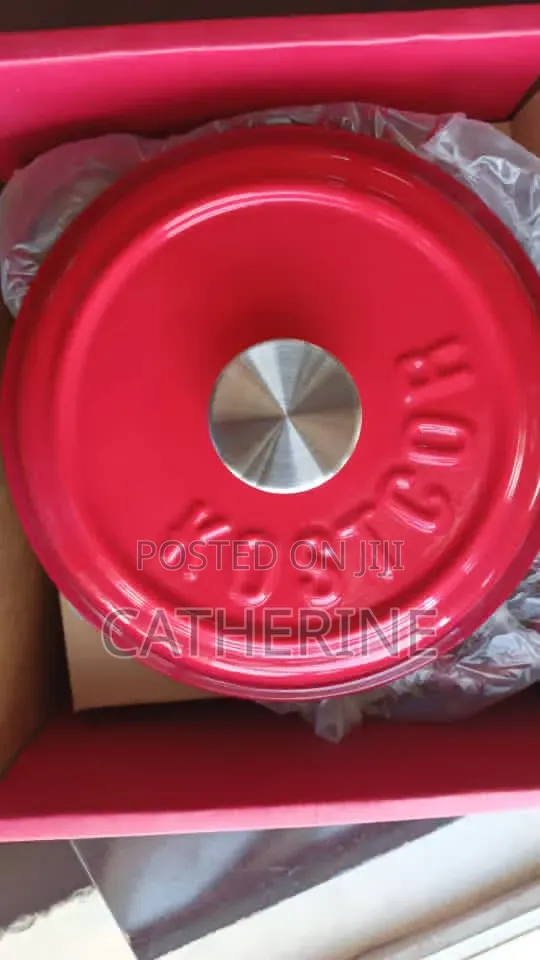 22cm Enameled Cast Iron Dutch Oven - Red