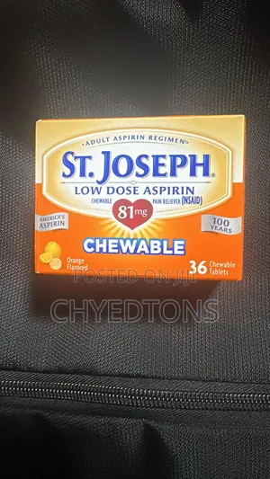 St. Joseph Low Dose Aspirin 81 Mg Chewable, Orange Flavored (36 )