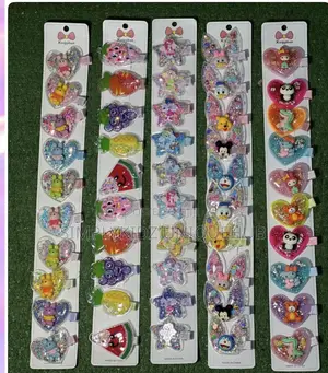 Glitter Cartoon Hair Clips -5pcs