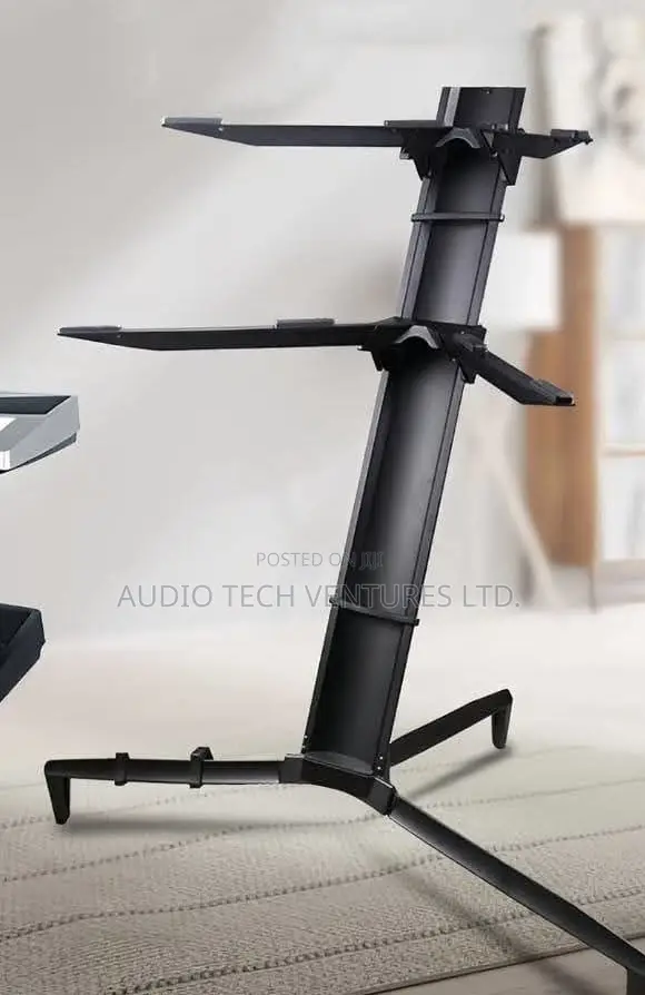 Original Black Double Keyboard Stand