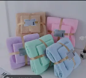 2 in 1 Coral Fleece Towel Set