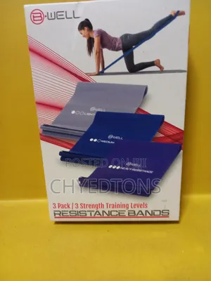 B-Well Resistance Bands Set – 3 Pack / 3 Strength Training Levels