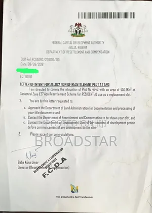 Prime Residential Plot in Apo Resettlement for Sale