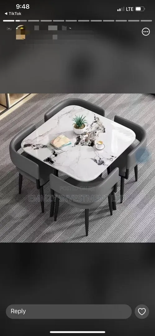By 4 Dining Table With Chairs Available