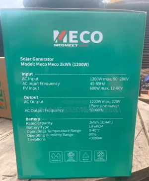 Meco 2kwh 1200w With Bluetooth Connection