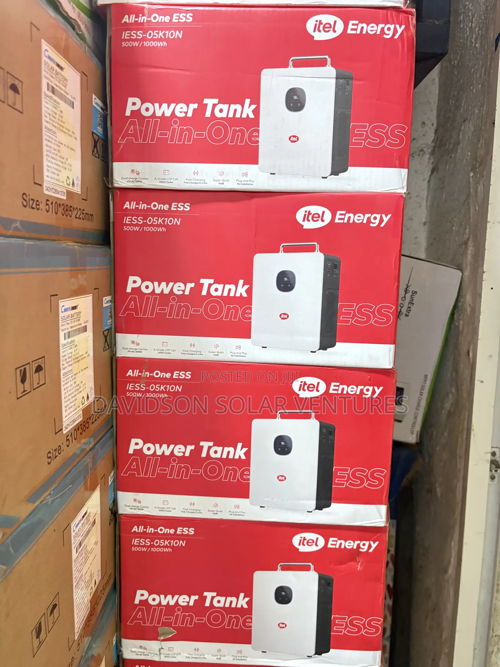 1kwh 500w Itel Solar Power Tank