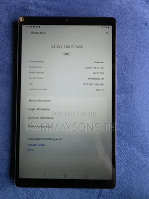 Samsung Galaxy Tab A7 Lite 32 GB Black