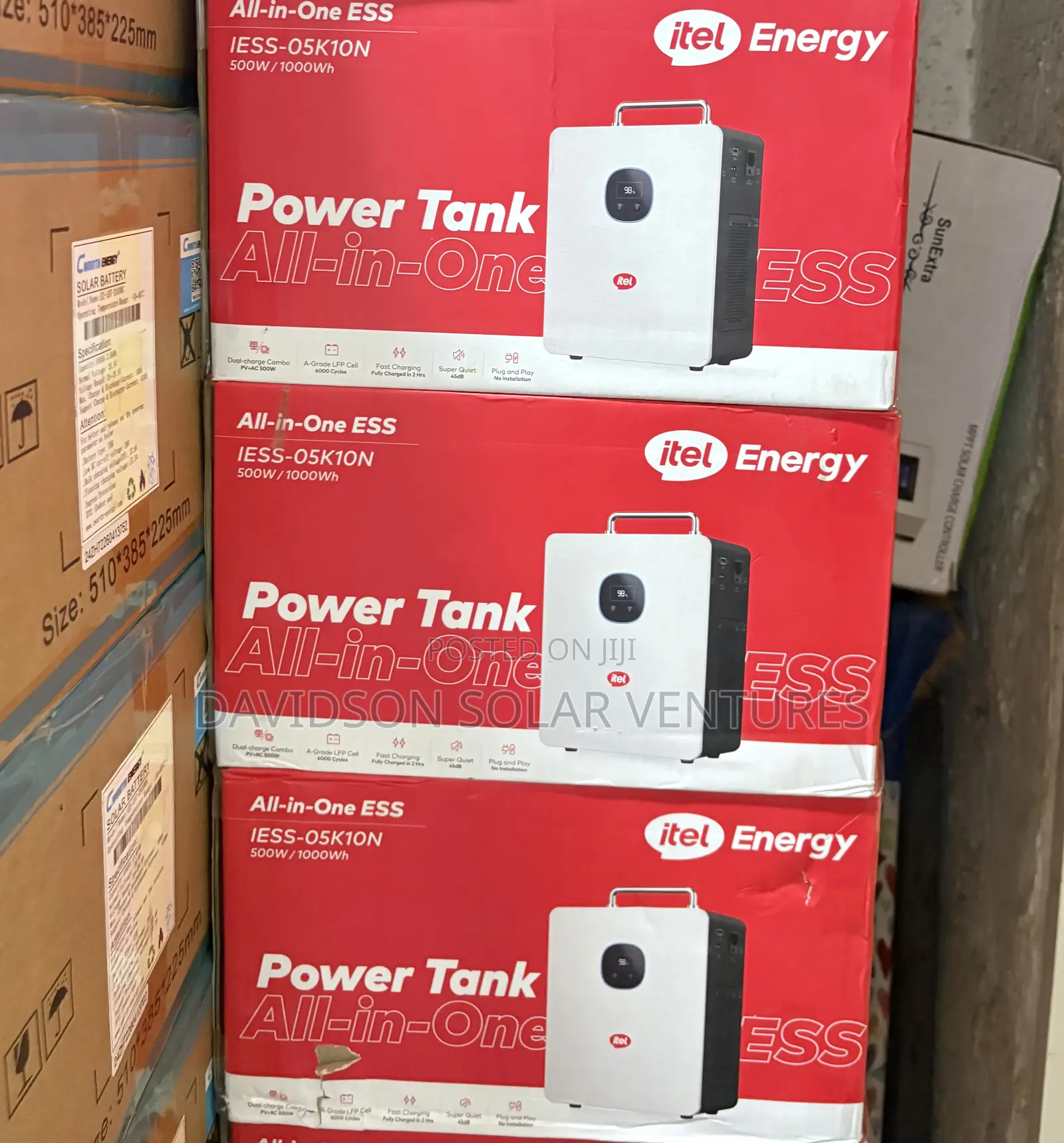 1kwh 500w Itel Solar Power Tank