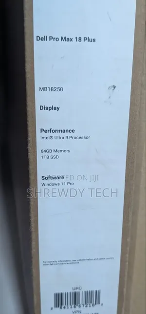 New Laptop Dell Pro Max 16 64GB Intel Core Ultra 9 SSD 1T