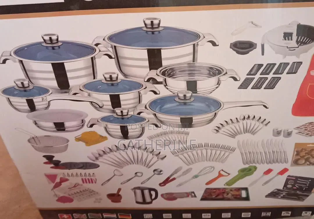 220 Piece Stainless Steel Cookware Utensil Set