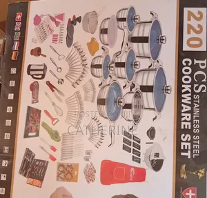 220 Piece Stainless Steel Cookware Utensil Set