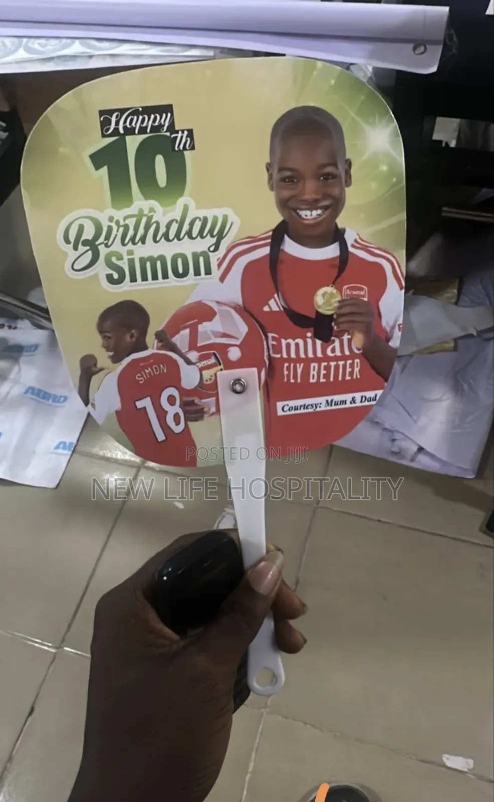 Customized Plastic Handfan PVC