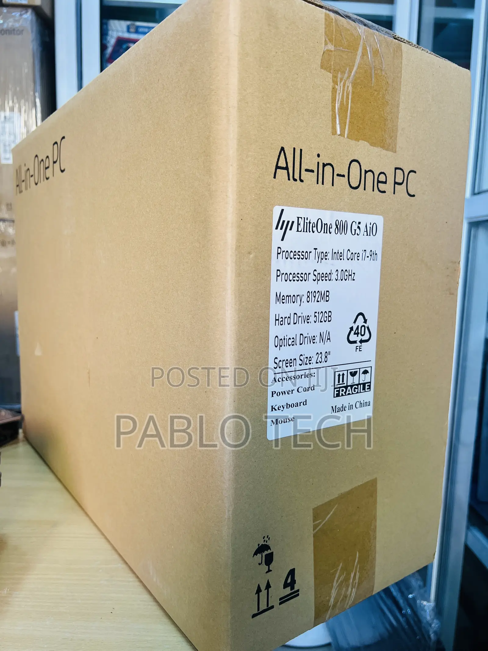 New Desktop Computer HP EliteOne 800 G6 8GB Intel Core i7 SSD 512GB