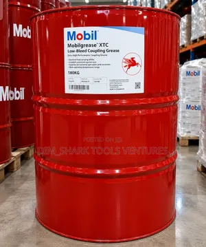 180-Kg Industrial Drum of Mobilgrease XTC Low-Bleed Coupling Grease