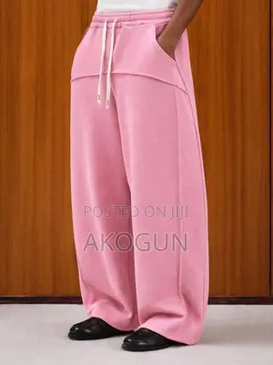Premium Wide-Leg Jogger Sweatpants – Soft Casual Track Trousers