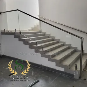 Plain Balcony Handrails Staircase With Sgigots Base Stand