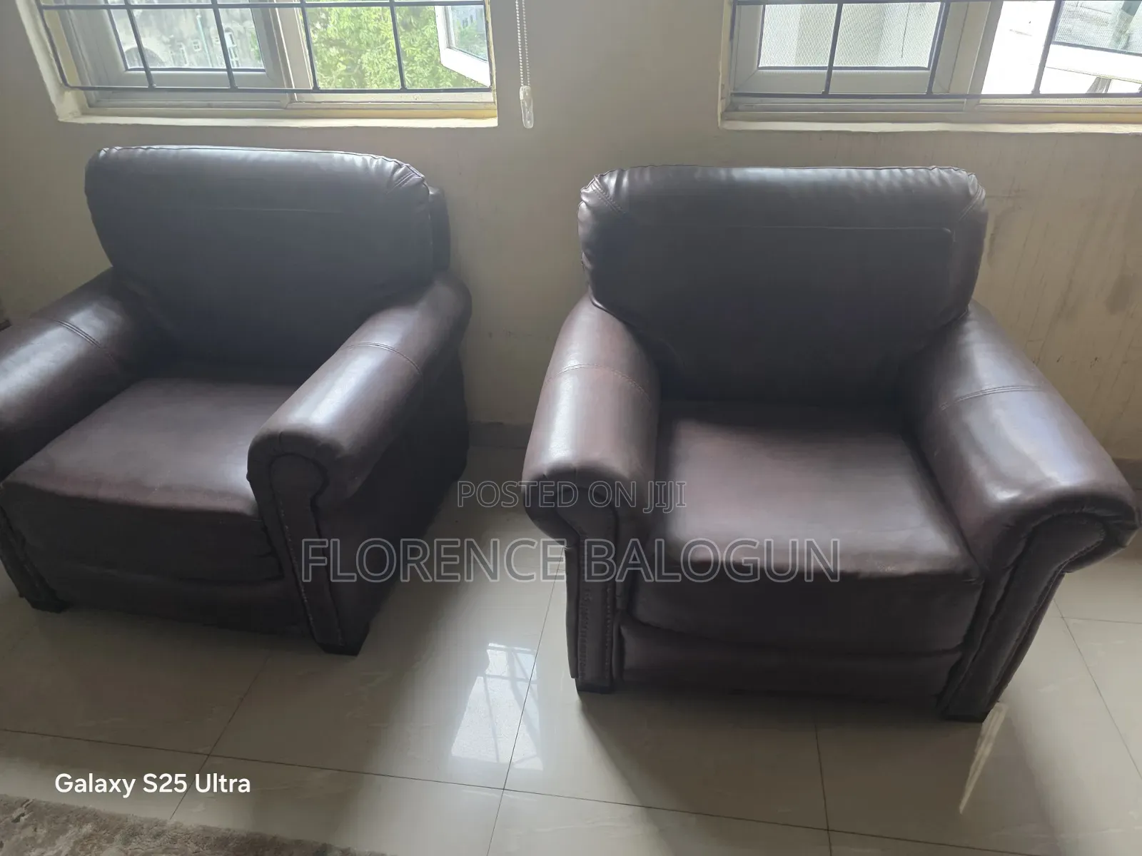 7 Sitter Leather Couch